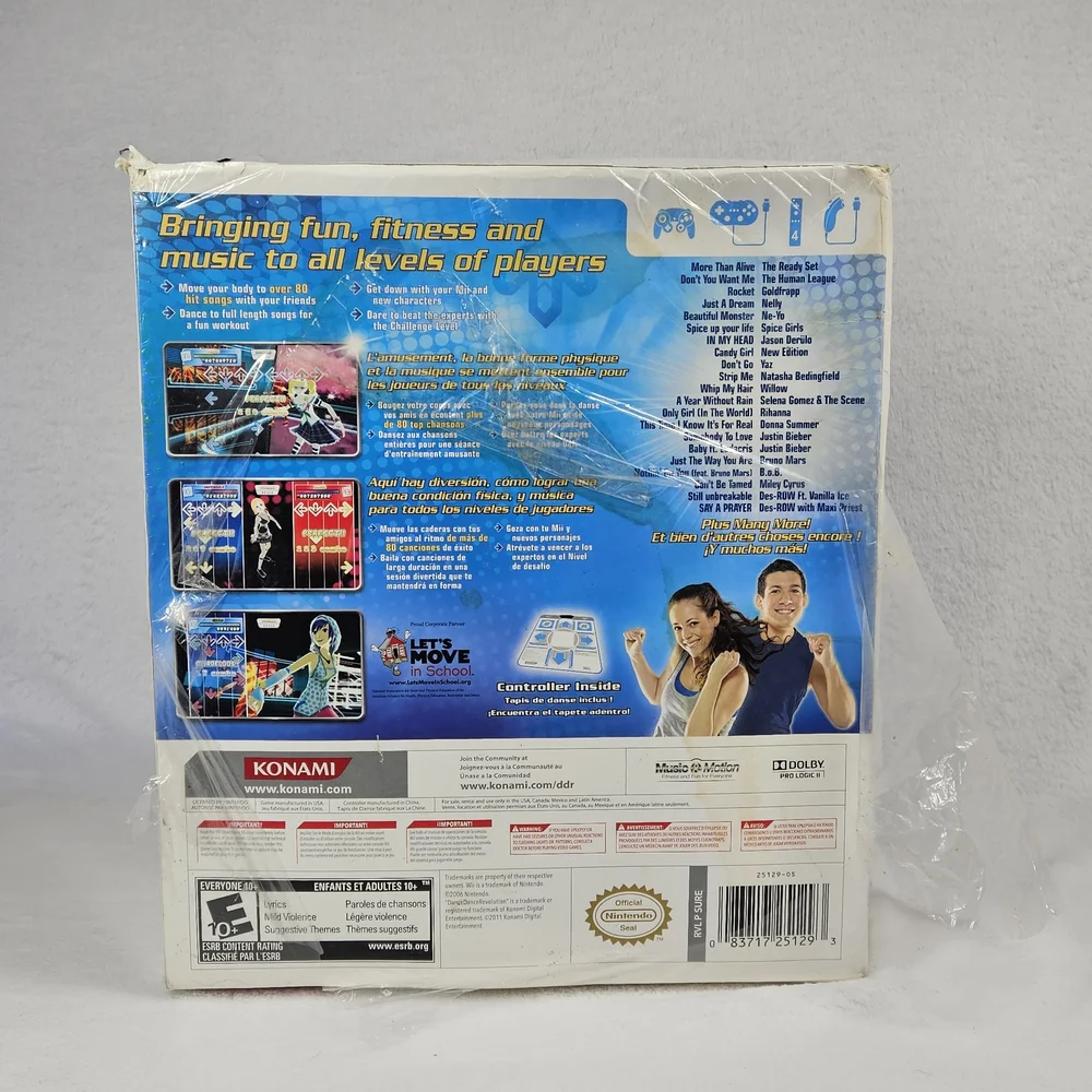 NEW Sealed Dance Dance Revolution II Wii Game + Dance Pad Controller Konami